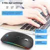 Mouse bluetooth para huawei mediapad m3 lite 10 bahl09/w09/al00 tablet recarregável sem fio 2.4g mouse para xiaomi laptop silencioso