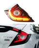 Baklampa för Honda Civic Hatchback LED Turn Signal Taillight 2016-2021 Bakre löpande bromsljus biltillbehör