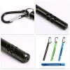 Outils de pêche à la mouche Thermomètre des rivières Stream Mesure de la température avec carabiner Pocket Pocket Fish Tools Accessoires noir