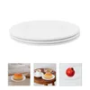 Dinnerware Sets 3 Pcs White Dinner Plates Kitchen Supply Platter Melamine Dish For Appetizer Party Picnic Salad Fruit Flat Bottom