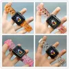 مصمم فرقة راتنجات مصممة لسلسلة Apple Watch Ultra 8 7 6 5 4 3 2 1 شركات مشاهدة واضحة للطي لـ IWatch 38 40 42 44 41mm 45mm 49mm accessories sbanerm9evm9ev