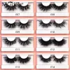 Eyelashes 5D 8D Mink Lashes Bulk Wholesale 2225MM Mink Eyelashes Box Package Makeup Messy Fluffy False Eyelashes Box Package Supplies