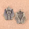 20st antika silverbronspläterade egyptiska kung tutkhamen charms hänge diy halsband armband armband fynd 36 28mm274e