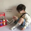 Socks 1274 Children's Socks 4pairs/Lot Wholesale 2022 Autumn Checkered Baby Boy Socks Cartoon Striped Cotton Cute Girls Socks