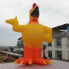 Partihandel Fabrik direkt 5m 16,4ft Hög Giant Uppblåsbar djur utomhuspark gräsmattdekoration Utställning Air Blown Chicken Cartoon