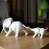 Altro Decorazioni per la casa Artigianato in resina Elefante Madre e figlio Icona Ornamenti Scultura di animali artificiali Figurine decorative Decorazione della casa Q240229