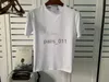 Kadınlar bluzlar gömlek gömlek tasarımcısı gömlek gömlekleri erkek tasarımcı kadın düğmesi kıyafetleri kısa kollu siyah yaz kırmızı kalça polo boncuklar mektup pamuk mürettebat 240229