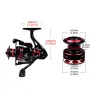 Reels Fishing Reel Spinning Reels 9kg Max Drag 3BB Metal Ball Grip 5.2:1 Gear Ratio Metal Spool Coil Fishing Tackle Baitcasting Reels