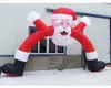 Hurtowy rozmiar 12MW (40 stóp) z nadmuchiwaną boską Santa's Arch for Christmas Festival Decoration Toys