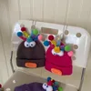 Bérets enfants tricoté chapeau drôle grandes lèvres couleur bonbon torsion bâton bébé pull coréen épaissi chaud laine casquette