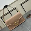 Plain Crossbody Bag Designer Shoulder Bags Cowhide Leather Detachable Handle Strap Inside Fashion Letters Magnetic Button Women Handbags Purse 30cm