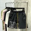 Rhude Fashion Shorts Short de sport de basket-ball de rue pour hommes Pantalon de plage de mode d'été Short rouge et bleu de haute qualité pour hommes