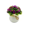 Simulation de fleurs décoratives en pot, petit chrysanthème sauvage, bonsaï, décoration réaliste pour la maison, faux ne se décolore pas