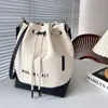 Projektantka na płótnie torba do kubełka sznurka torby na zakupy zdejmowane paski mody litery kobiety worki na ramię najnowsze torebki torebki