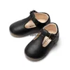 Flat Shoes New Kids Shoes Girl Leather Girls Buckle Multicolor Base Casual Baby Princess Ldrens Dressh24229