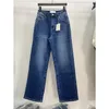 Pantaloni da donna Primavera Estate Donna Sciolto Denim causale a vita alta dritto