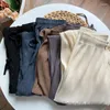 Pantaloni da donna Gonna a pieghe snellente casual abbinata a gamba larga stellata con diamanti