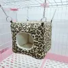 Cages Cube petite Cage pour animaux de compagnie chaud hiver Hamster Mini Cage suspendue nid d'oiseau lit maison hamac pour rongeur/cochon d'inde/Rat/hérisson