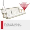 Camp Furniture Outdoor Swing Leisure Heavy-duty 800 Pound Roll Back Suspended Chair With Hanging Chain