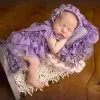 Ensemble robe en dentelle pour bébé, 5 pièces, chapeau, oreiller, short, chaussures, Costume de prise de vue Photo pour nourrissons, accessoires de photographie pour nouveau-nés