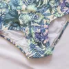 Zwemkleding Bloemenprint Meisjes Kinderen Eendelig Badpak 2024 Zomer Meisje Kid Badmode Falbala Kinderen Strandbad Zwempak Monokini 240229