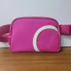 Lulu Bag Yoga Pink Belt Bag Designer Yoga Bag Crossbody Outdoor Bags Nylon Women Men Midje Bag Gym Elastic Justerbar blixtlås Fanny Pack Capacity Passale Package