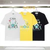 2024 new designer T-shirt men's Casablanca t-shirt Casablanca fashion summer crew leader short sleeves