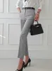 Mulheres vintage de alta qualidade terno escritório senhoras trabalho wear ol pantsuits formal feminino blazer jaqueta colete calças 3 peças conjunto 240226