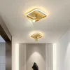 Lâmpada de parede luz luxo superfície dourada montado holofotes simples e moderno corredor luzes entrada do vestiário