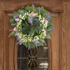 Decorative Flowers Simulated Flower Branch Beautiful Spring Hoop Wreath Fade Resistant Suitable For Natural Themed Interiors