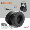 Tillbehör Eartlogis Ny ankomst ersättande öronkuddar för Samson SR850 SR850 headset öronmuff täckkuddar öronplattor