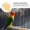 Bon 10sheets Bird Cage Liners Sandpapers Disponibla papegoja Bird Cage Cushion Pad Mat Mat