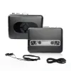 Oyuncu Taşınabilir USB Casette Capture Radyo Oynatıcı USB Casette Bant Mp3 Dönüştürücü Müzik Çalar Walkman Kaset Kaydedici Siyah