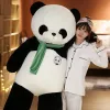 Cushions 80/100cm Kawaii Big Giant Scarf Panda Bear Plush Toys Stuffed Animal Doll Pillow Huggable Cartoon Dolls Girls Lover Gifts