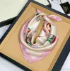 Klassisk designer Silk Scarf Woman Soft 70-70cm Fashion Small Silk Ring Carf Variable Headscarf Tillbehör Aktivitet