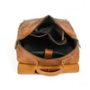 Рюкзак высокого качества, большой размер А4, винтажный коричневый верх из натуральной кожи Crazy Horse, 15,6 дюйма, 14 дюймов, сумка для ноутбука, женская и мужская дорожная сумка M0026