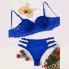 Conjuntos de sutiãs em sexy renda lingerie roupa interior feminino conjunto anel de aço pijama liga sleepwear feminino