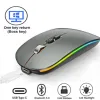 Mouse Mouse sottile wireless Bluetooth ricaricabile per Samsung Galaxy Tab S8 Ultra Plus SM X700 X800 Laptop Notebook PC Computer