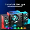 Głośniki HiFi 3D stereo głośniki Kolorowe LED ciężkie światło Aux USB Wired bezprzewodowy bluetooth audio kino domowe surdela pasek dźwiękowy TV