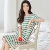 Women's Sleepwear Cotton Summer Nightgowns Ladies Short-sleeved Nightdress Thin Loose Simple Home Clothes Girls Casual Sleepshirts