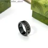 Ringen Merk Letter Keramiek Ring voor Heren Dames Planeet Ringen Modeontwerper Extravagante Merkletters Ring Sieraden Dames Heren Bruiloft Keltisch 240229