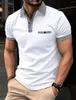 Polos pour hommes polos à manches courtes décontractées T-shirt à revers à carre