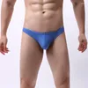 Underbyxor mäns låga midja trosor bikini sexig gay underkläder bomull calzoncillos hombre slip penis påse t-back trosor plus storlek