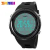 Uhren Skmei Männer Sport Uhren Doppel Zeit Countdown Alarm Uhr 50m Wasserdichte Led Digital Armbanduhren Relogio Masculino 1246