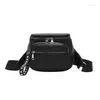 Heuptassen Mode schoudertas voor dames PU lederen emmer Casual kleine ronde merkontwerper Dame Crossbody