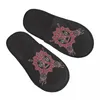 Slippers Binnen Lucifer Pentagram Warm Home Pluche Zacht Pluizig