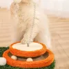 Scratchers HOOPET Katzenkratzbaum, Karotte, Sisal-Seilpfosten für Katzen, Kätzchen, Drehteller, Spielzeug, Katzenspielball, Spielzeug, Haustierzubehör