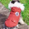 Jaquetas macias com capuz, roupas de algodão quente para cães pequenos, à prova de vento, casaco para cachorro, roupas de inverno para yorkies e chihuahua