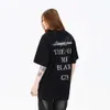 OREETA |Onregelmatige architectonische print korte mouwen T-shirt voor mannen en vrouwen 2024 lente/zomer nieuwe Amerikaanse losse ronde hals T-shirt