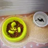 Cat Beds Furniture Cloud Shape Pet Cat Dog Feeding Mat Pad Solid Paw Fishbone Pattern Dish Bowl Antislip Placemat Easy Washing Pet Accessories